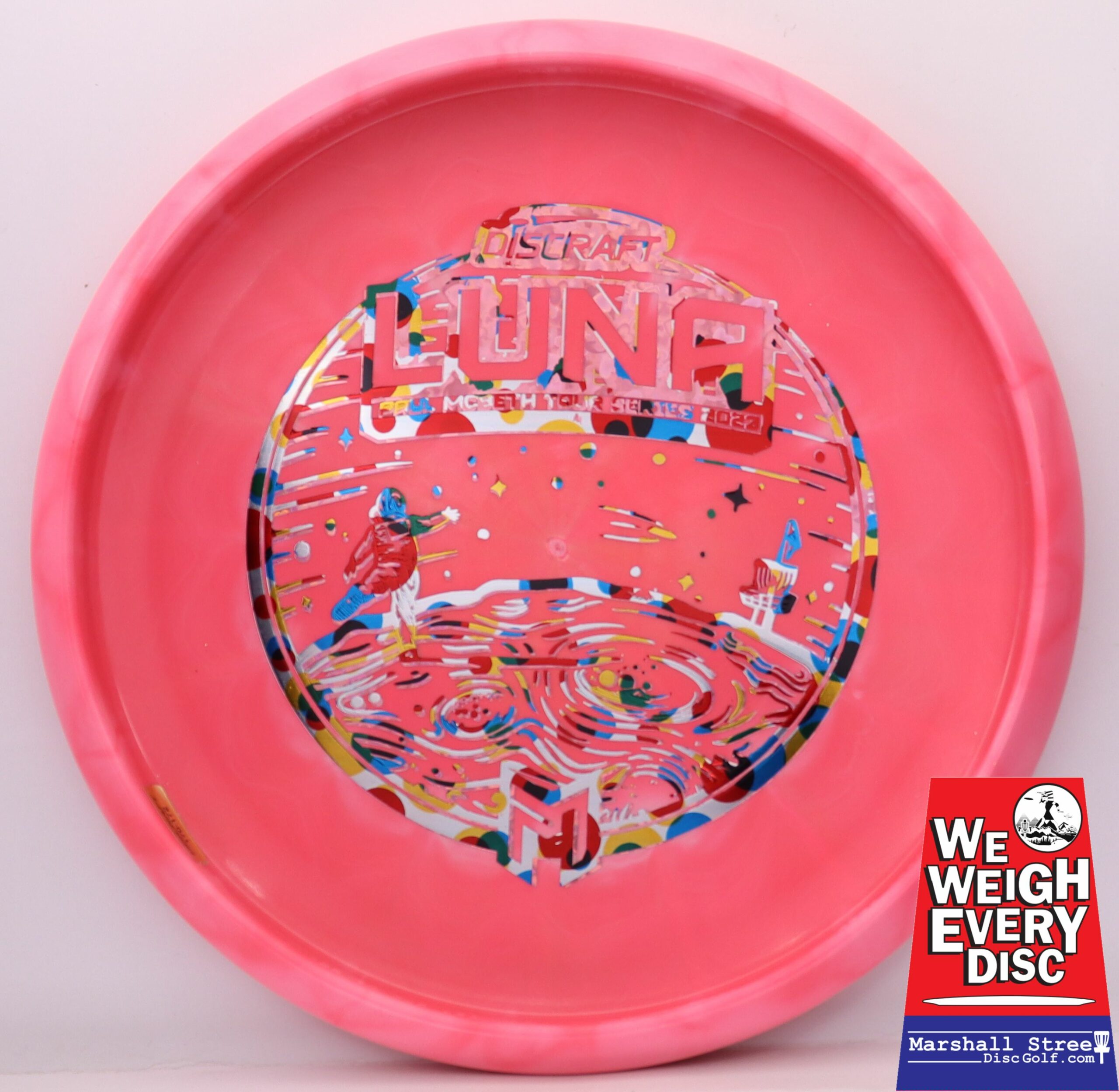 X-Out ESP Swirl Luna, Paul McBeth 2023 Tour Series Bottom Stamp